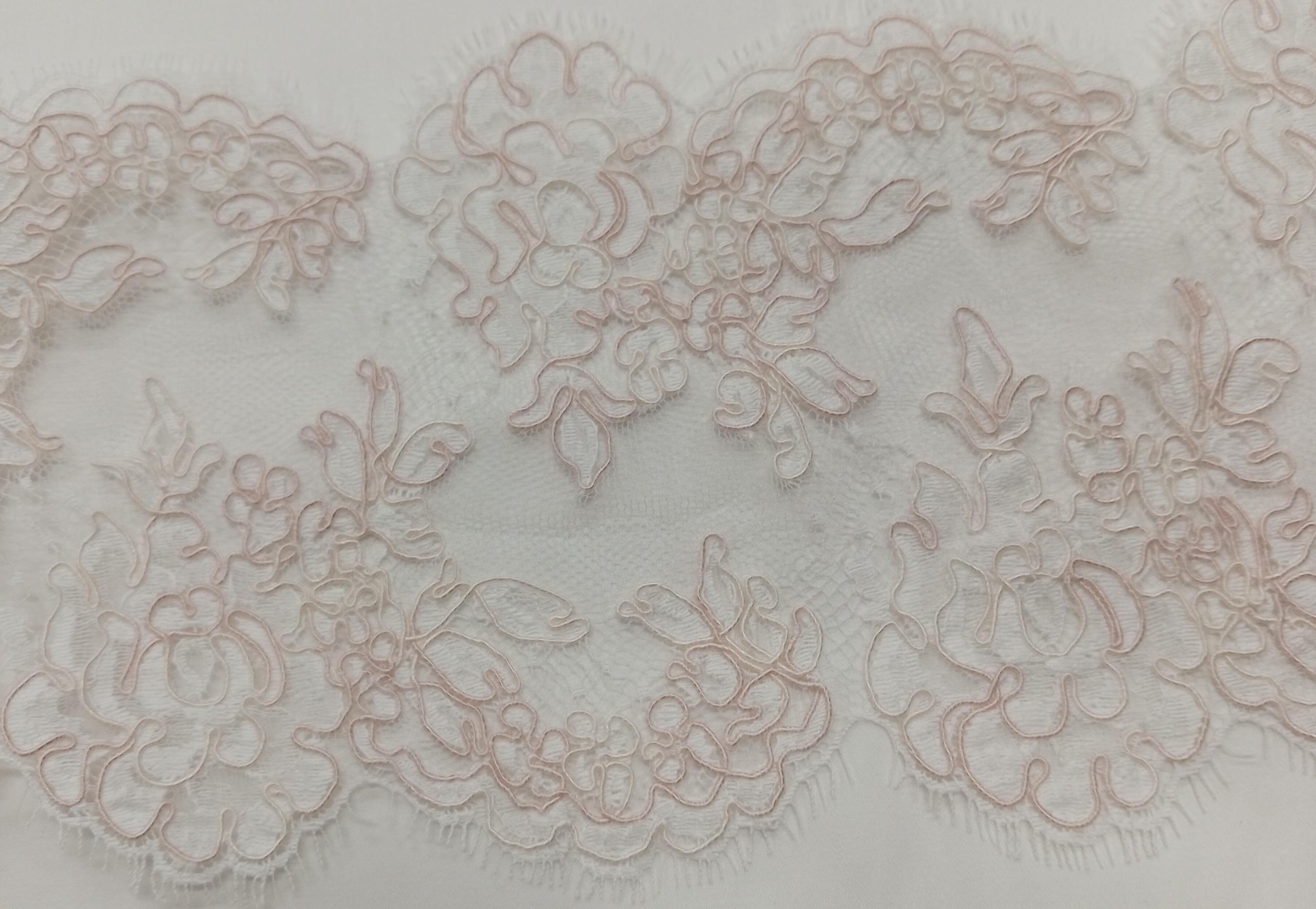 Blush Pink Corded Border