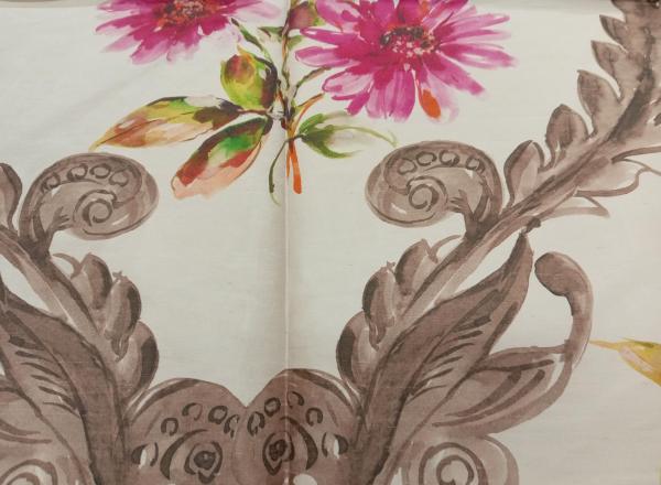 Printed Silk Dupion – ID PS 300 - 100% Silk - 1 col