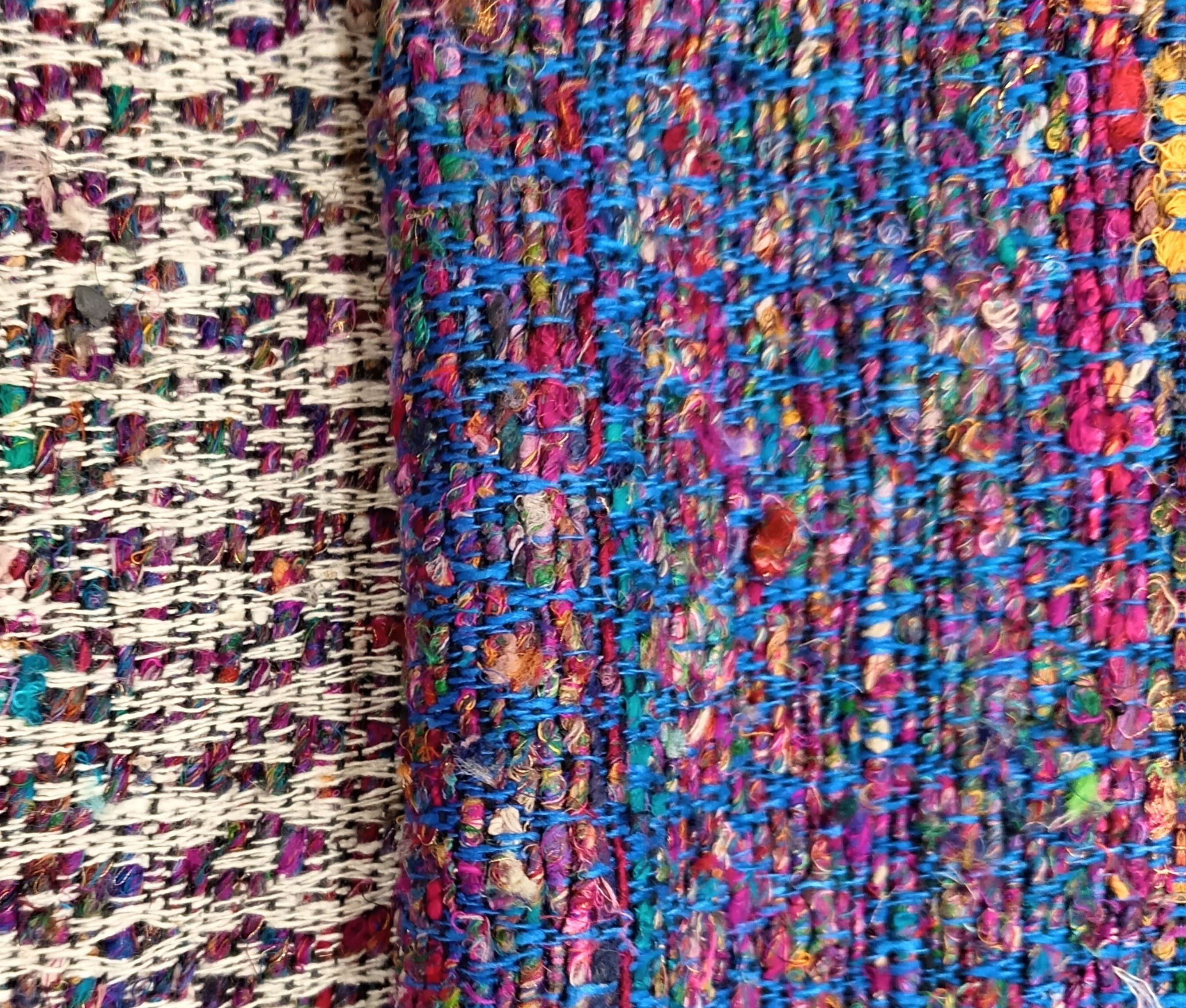 Multi Colour Silk Weave - #RS-39 - Silk 100% - 2 cols
