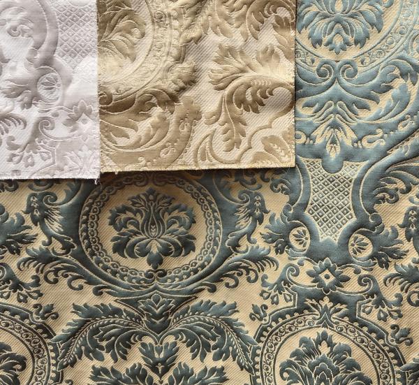 Kensington Damask Jacquard – ID J 2978 – Silk 62.5% + Linen 37.5% - 3 Cols