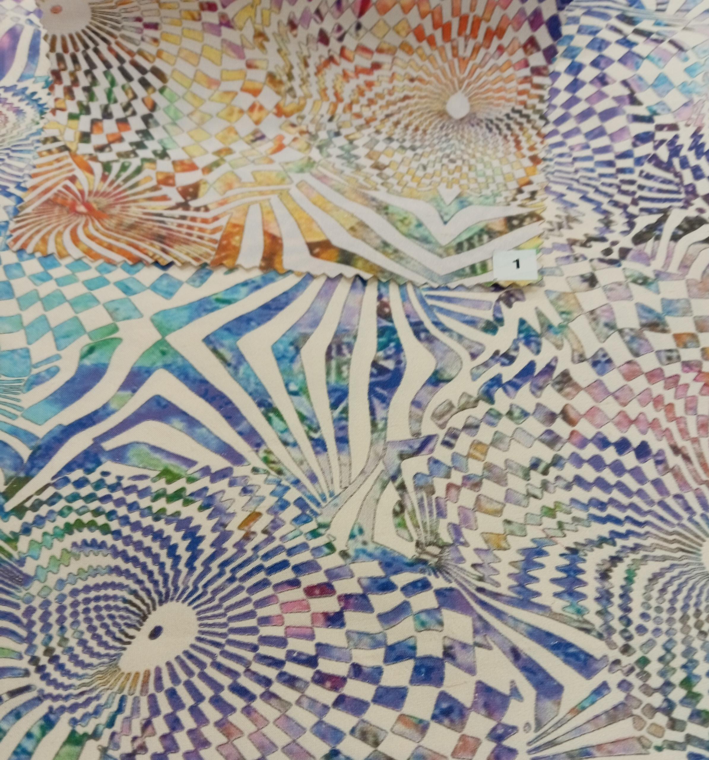 Printed Silk Dupion – PS 520 - 100% Silk - 2 cols