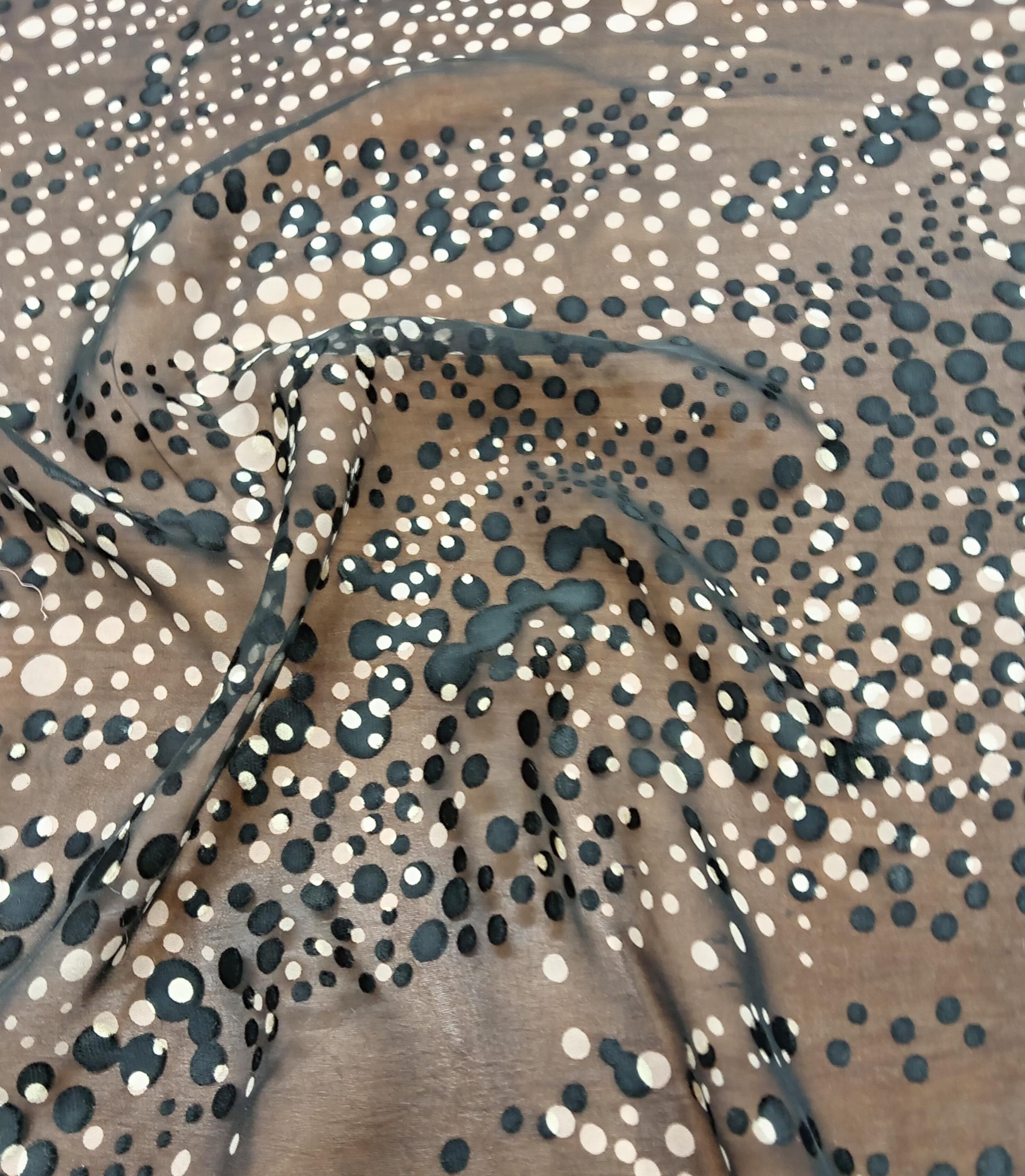 Printed Silk Devore – PS CP1 - 1 col