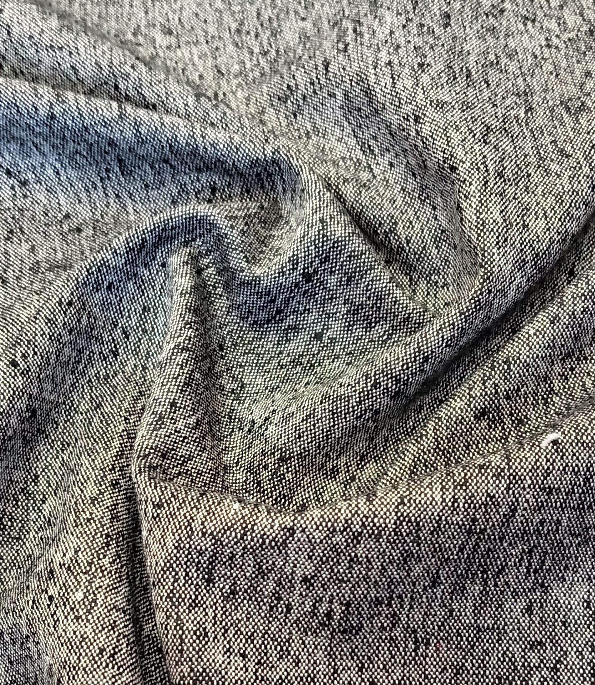 Tussah – Blk x Wht – #RS-24 - Silk 50% + Cotton 50% - 1 col