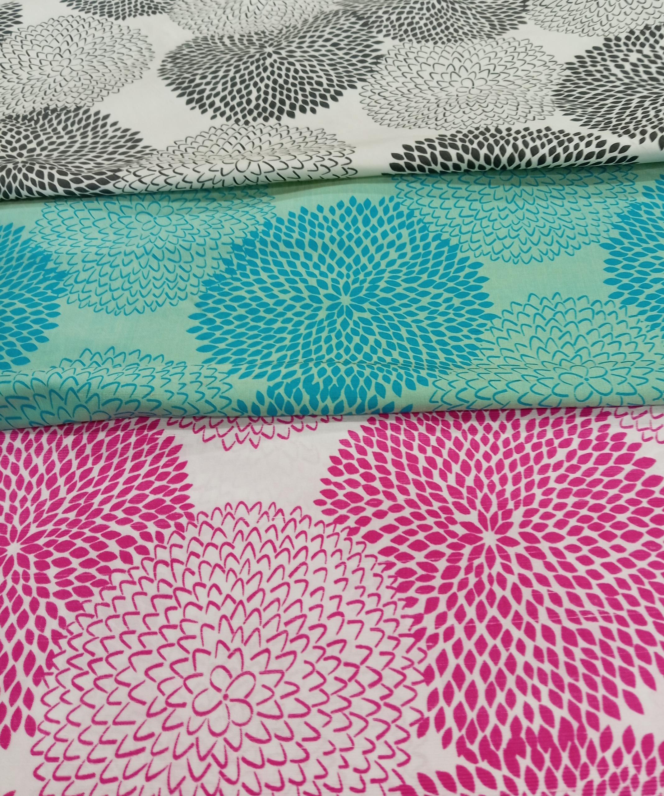 Printed Silk Dupion – PS 721 - 100% Silk - 4 cols