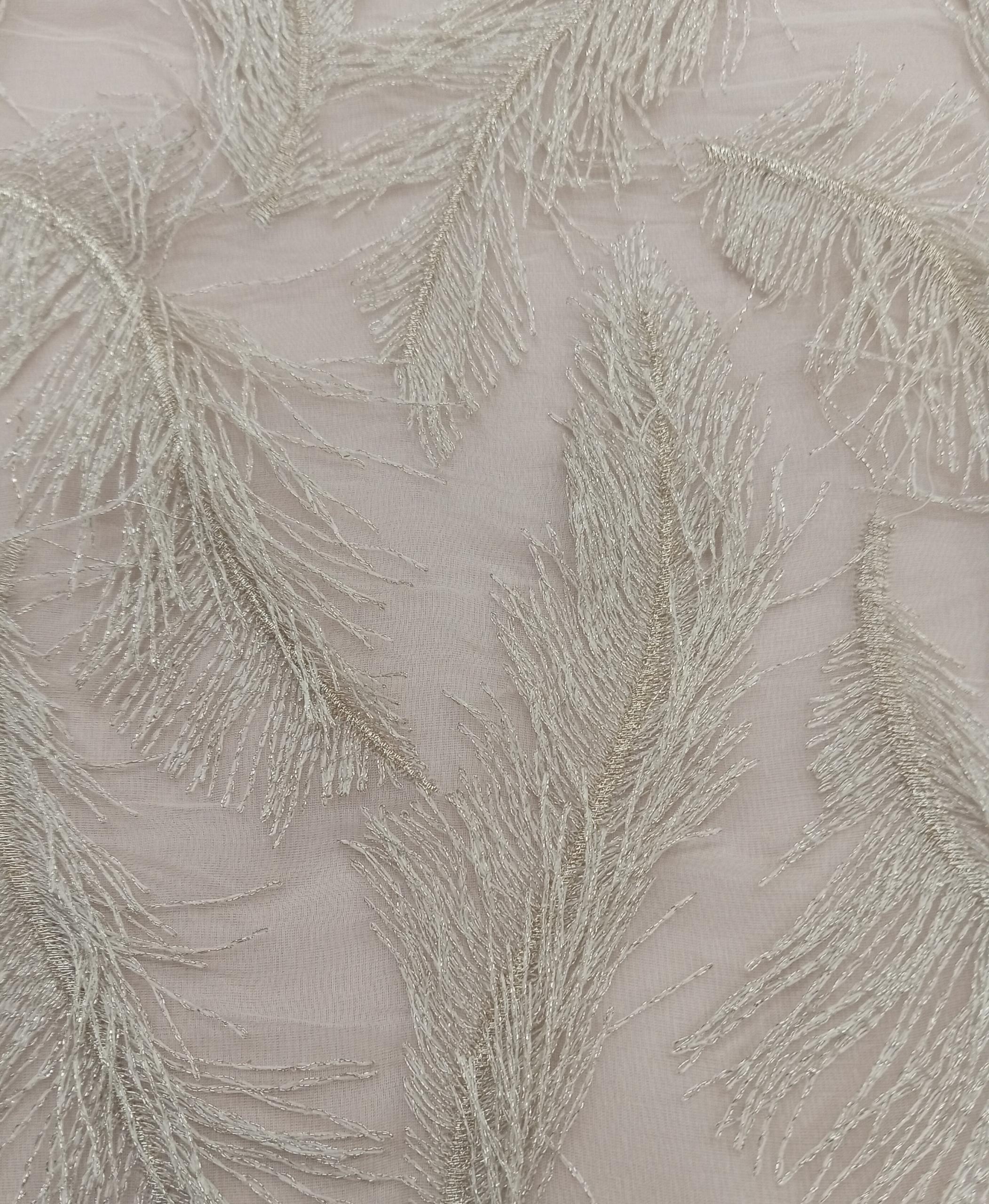 Embroidered Silk Organza - PM 11 SL - 100% Silk base - 1 Col