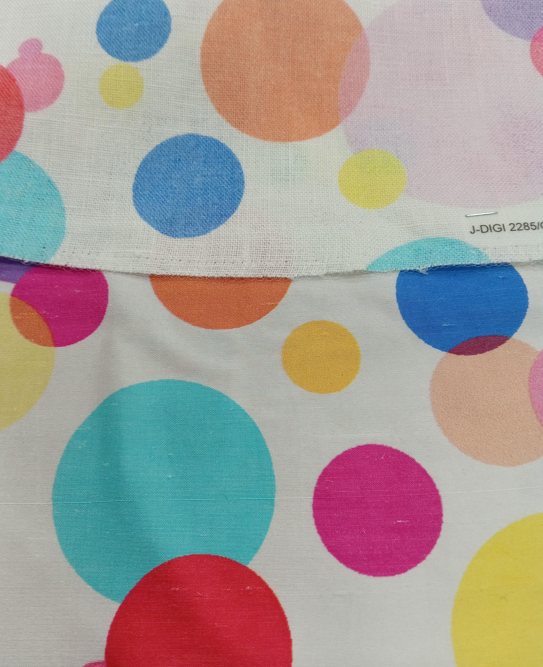 Printed on Linen & Silk Dupion - PS 2285 - Linen 100% + Silk 100% - 1 col