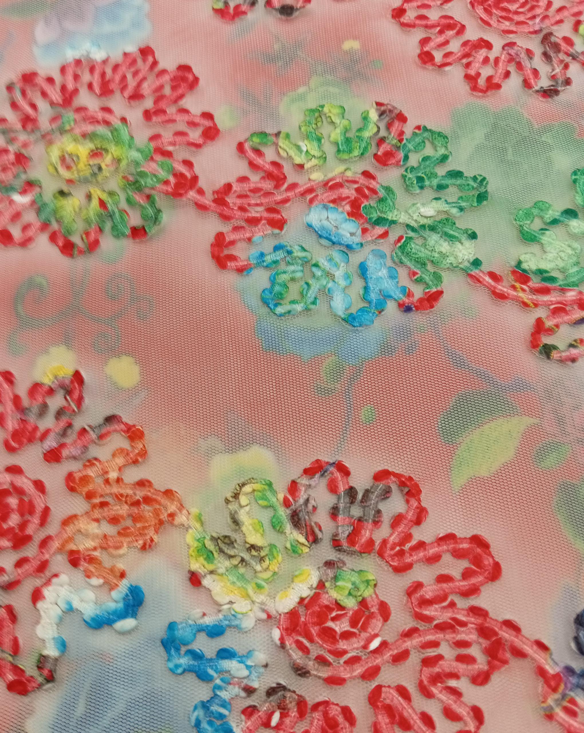 Floral Multi colour - Lace AM 21-8 - PES 100% - 3 Cols
