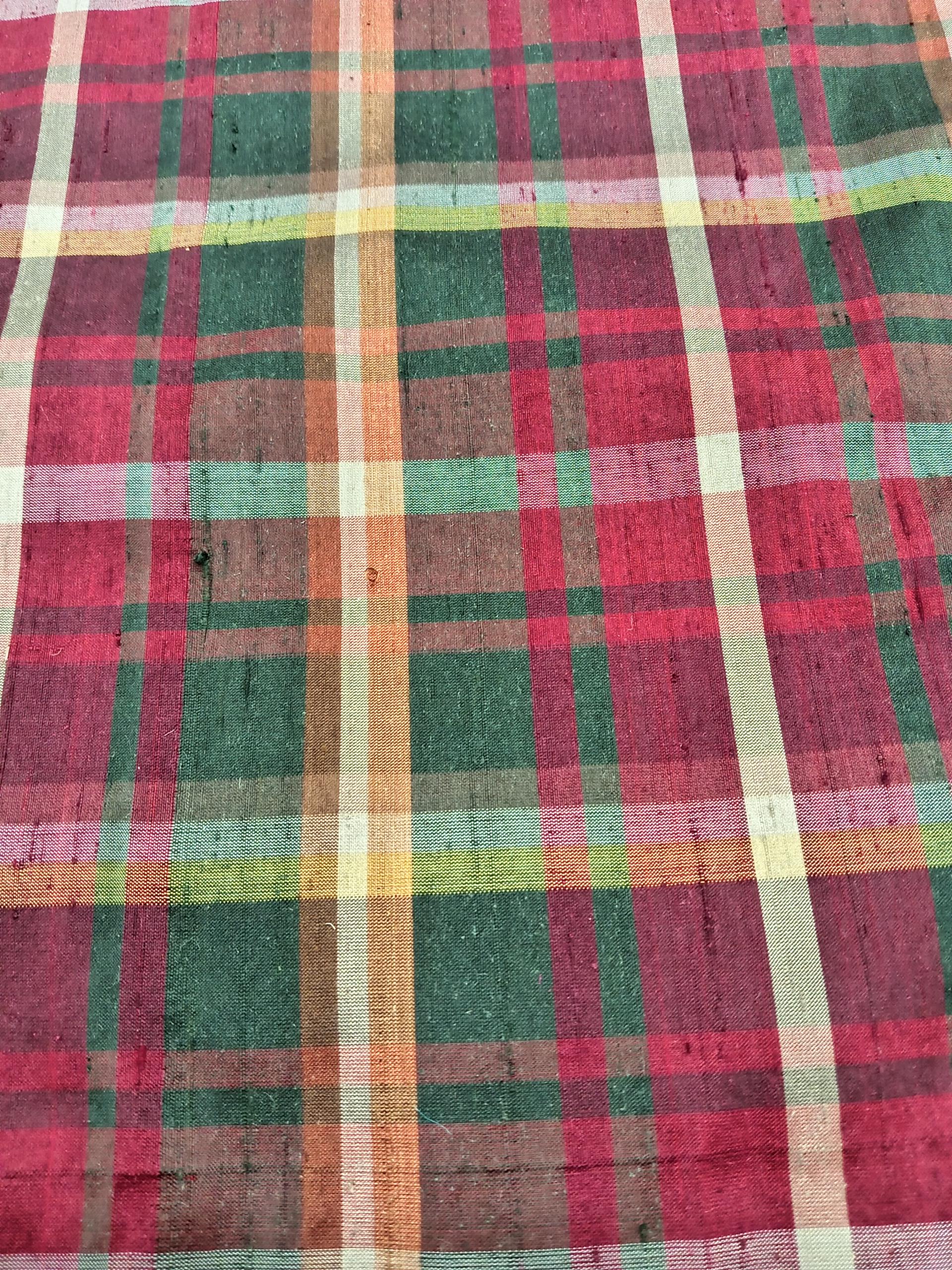 Tartan Silk Checks – TC 21 - 100% Silk - 112 cms