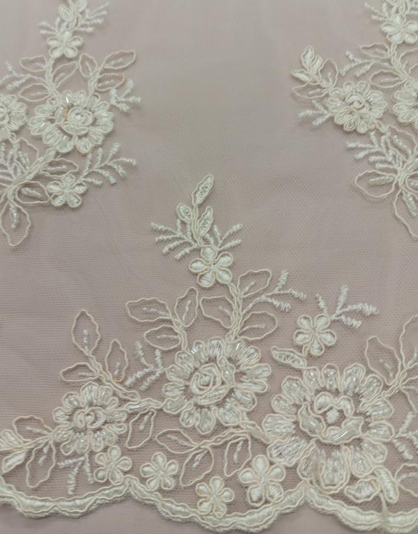 Bugle Beaded and scallop - Lace ML 1 - 1 cols - Lace & Tulles