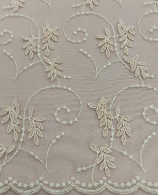 3d Floral Embroidered Tulle - PM 5 | Trade80silks