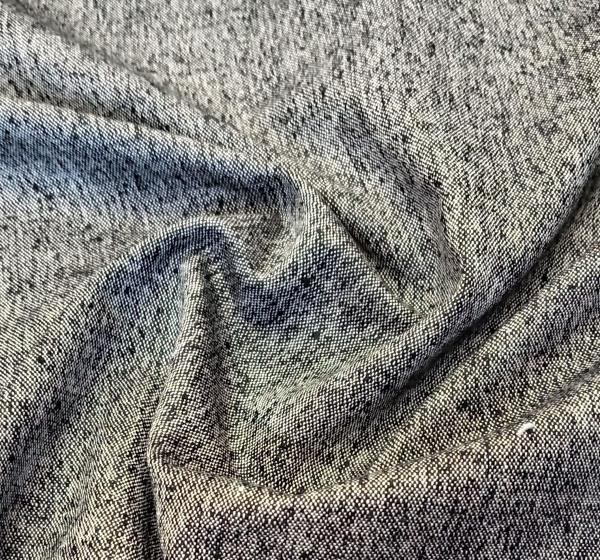 Blk x Ivory Suiting - #RS-26 - PES 100% - 1 col - Lace & Tulles