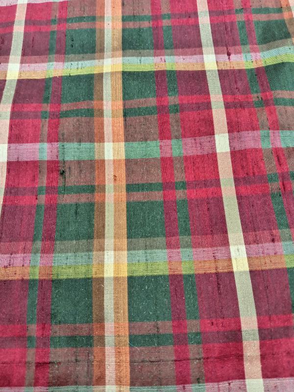 Tartan Silk Checks – TC 21 - 100% Silk - 112 cms