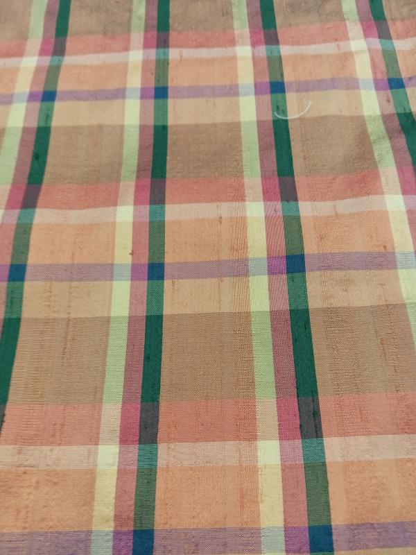 Tartan Silk Checks – TC 23 - 100% Silk - 112 cms