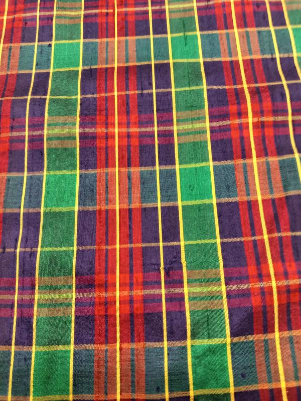 Tartan Silk Checks – TC 29 - 100% Silk - 112 cms