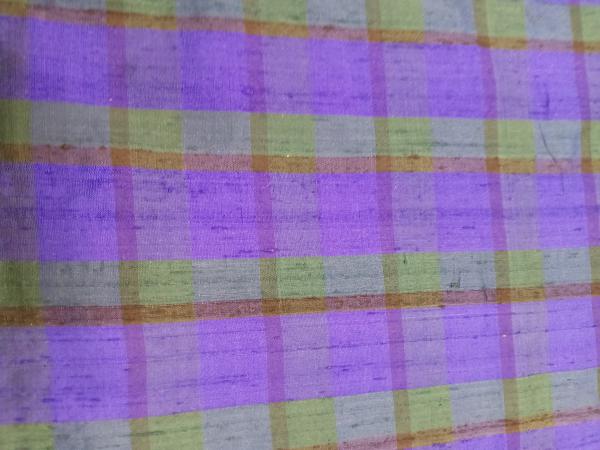 Tartan Silk Checks – TC 38 - 100% Silk - 112 cms