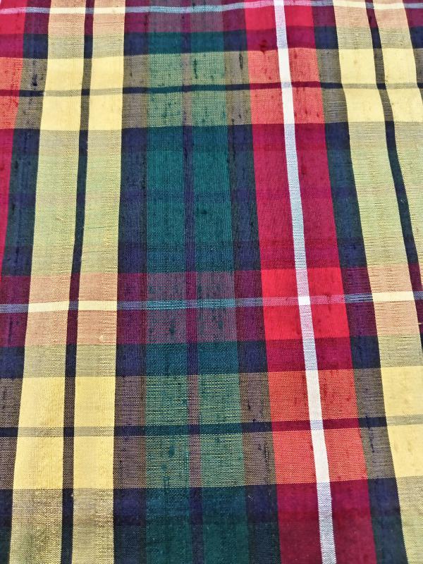 Tartan Silk Checks – TC 42 - 100% Silk - 112 cms