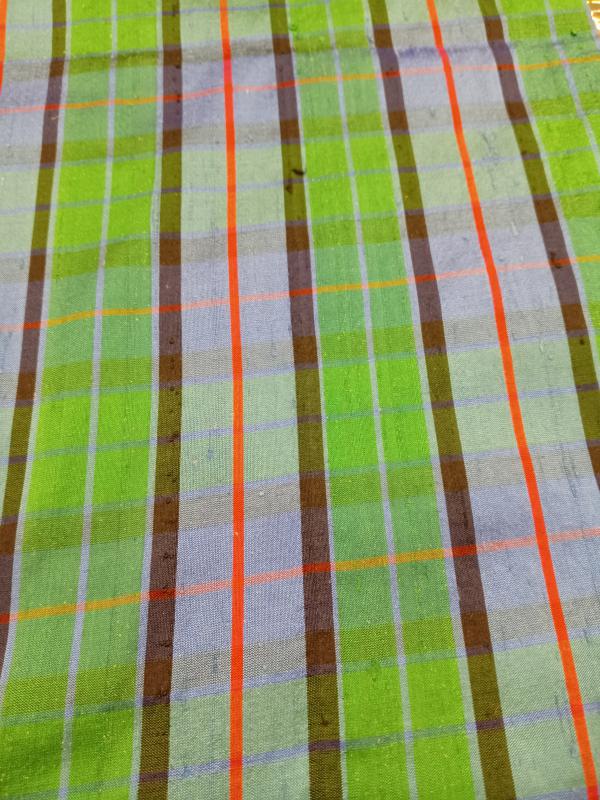 Tartan Silk Checks – TC 44 - 100% Silk - 112 cms