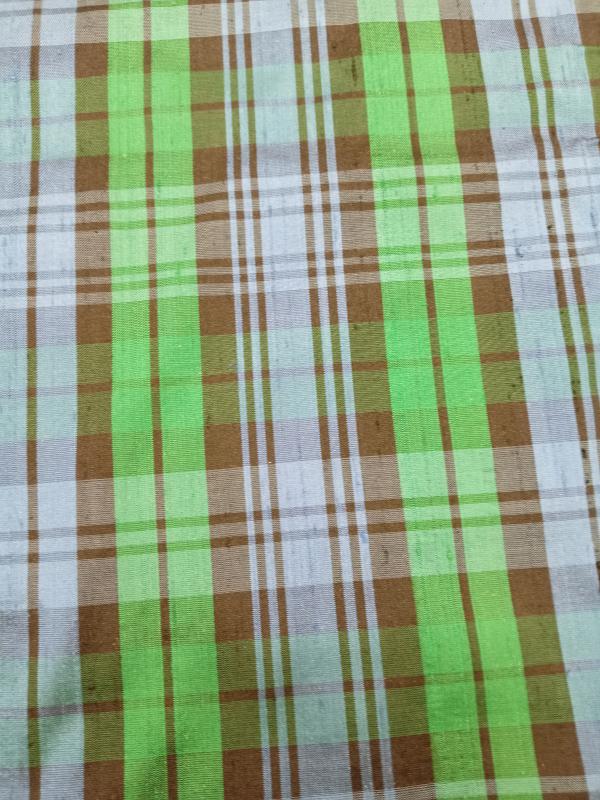 Tartan Silk Checks – TC 45 - 100% Silk - 112 cms