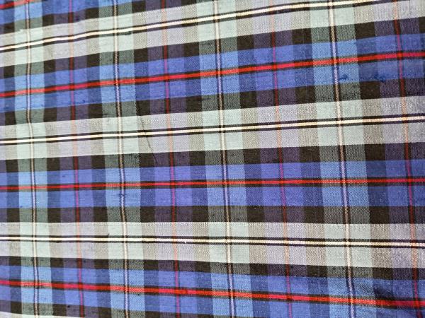 Tartan Silk Checks – TC 48 - 100% Silk - 112 cms