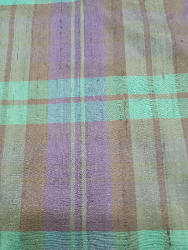 Tartan Silk Checks – TC 7 - 100% Silk - 112 cms