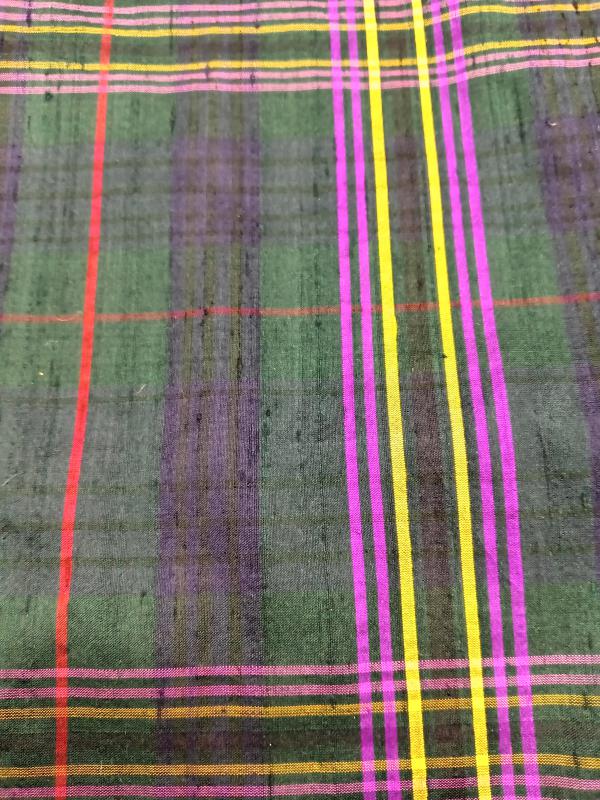 Tartan Silk Checks – TC 8 - 100% Silk - 112 cms