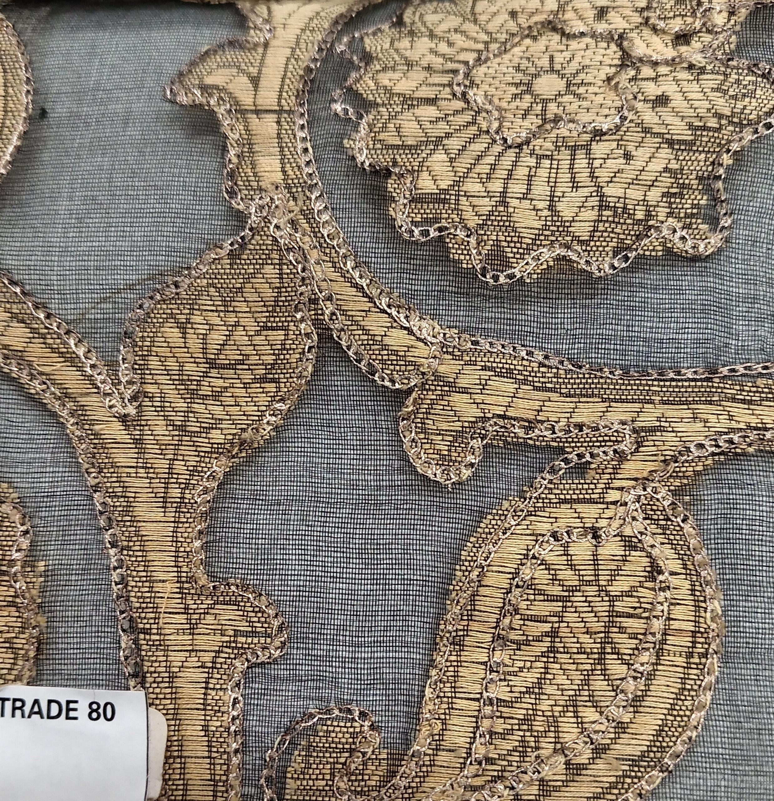 Embroidered Silk Organza - ME55 - 100% Silk base - 1 Col