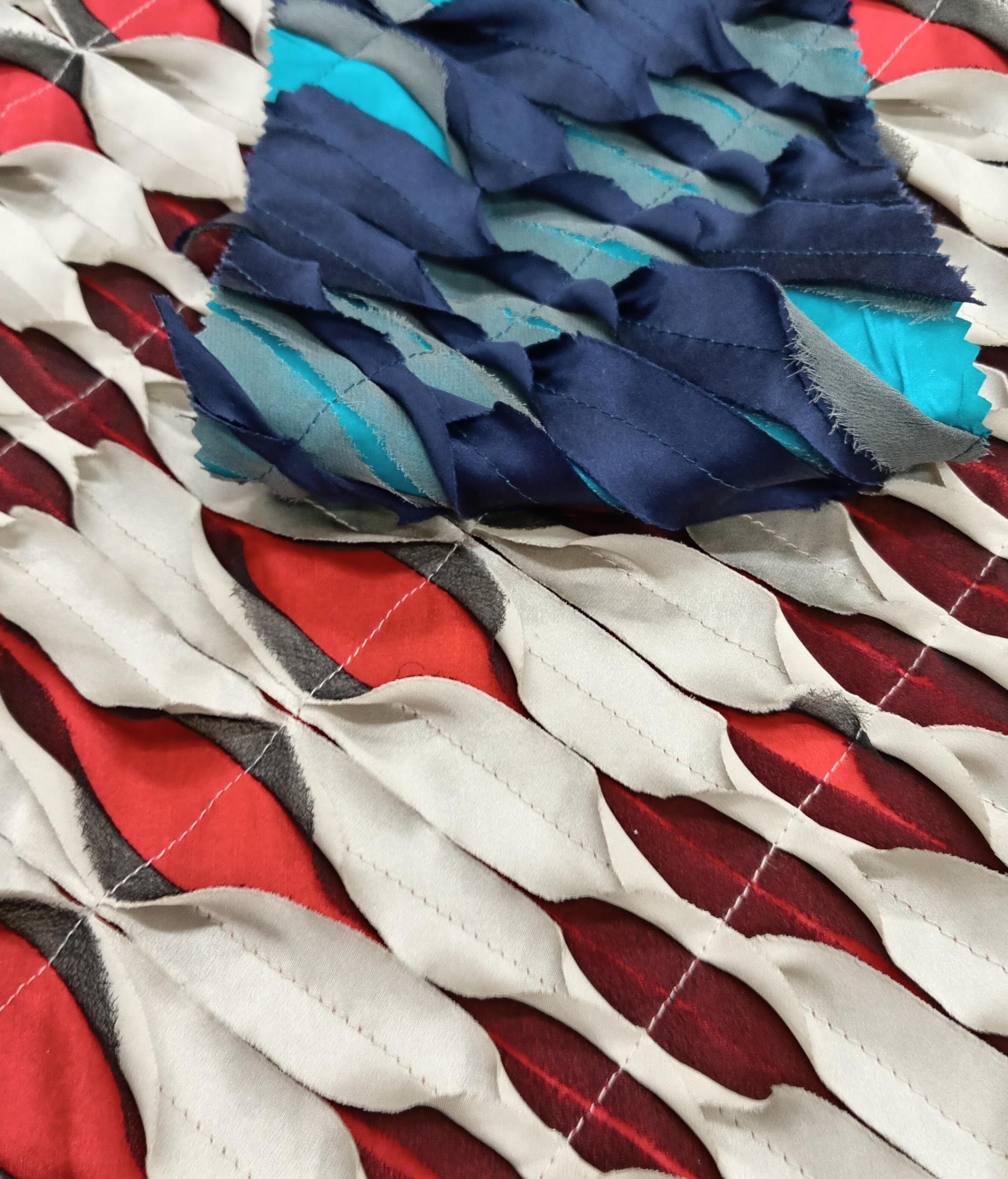 Embroidered Silk Satin - ME139 - 100% Silk base - 2 Cols