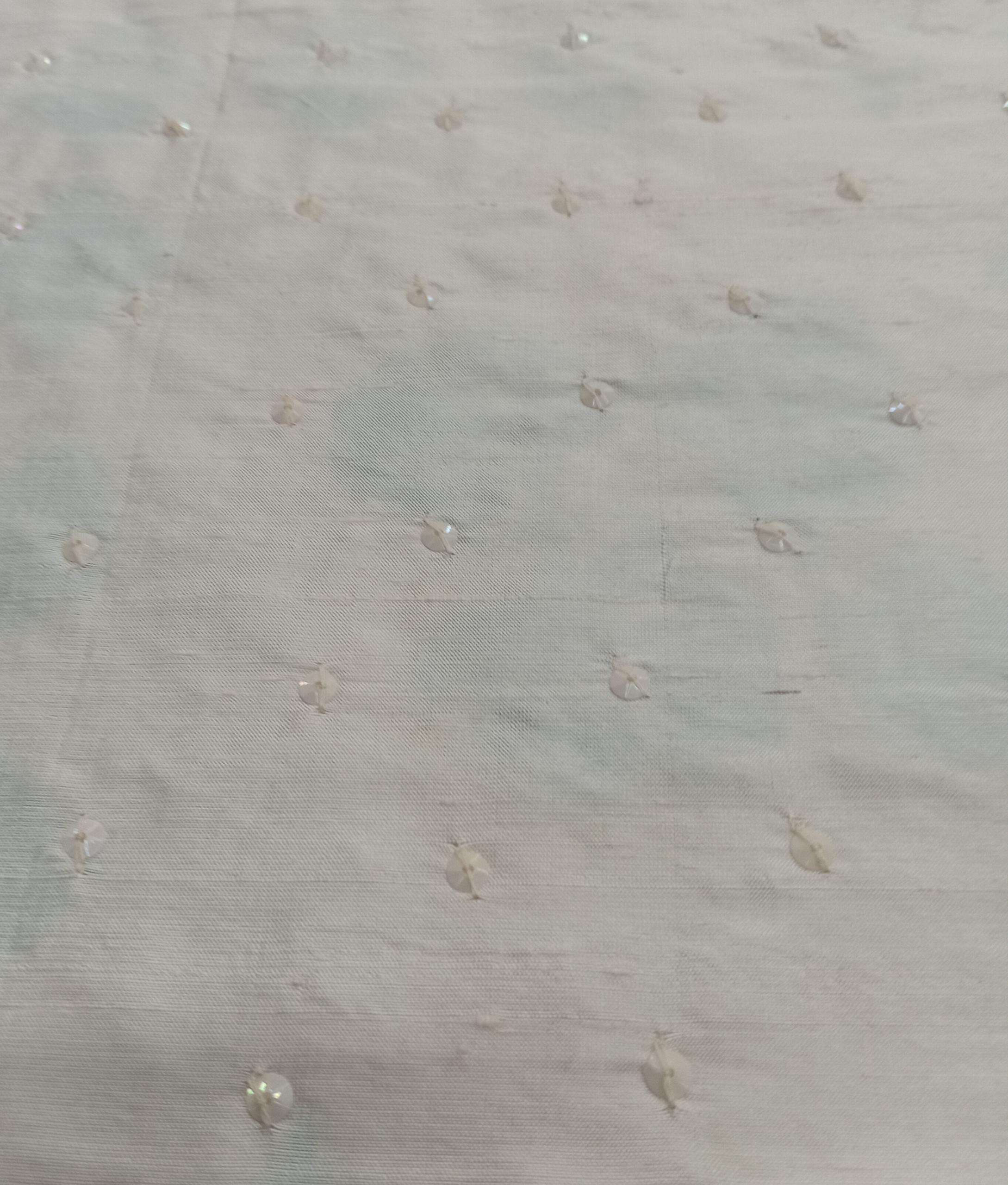 Embroidered Silk Dupion - PE15 - 100% Silk base - 1 col