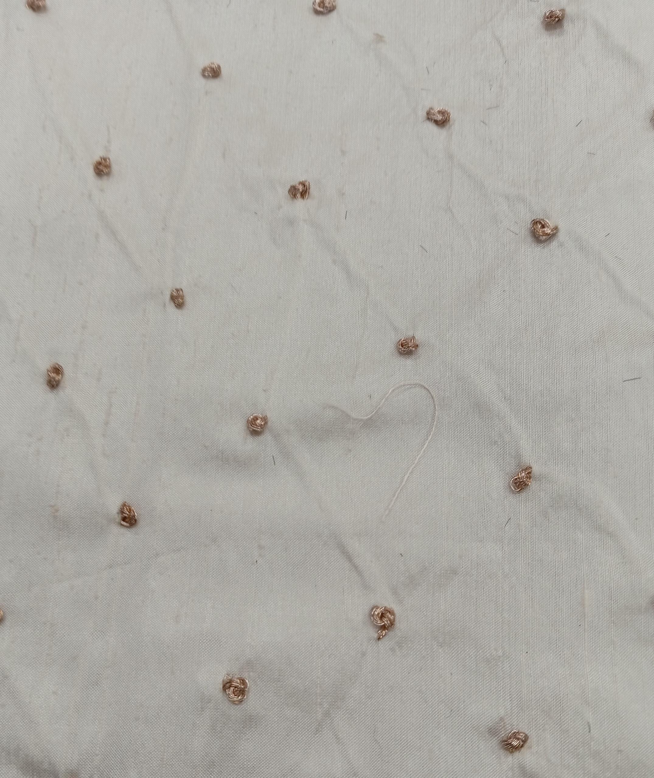 Embroidered Silk Dupion - PE80 - 100% Silk base - 1 col