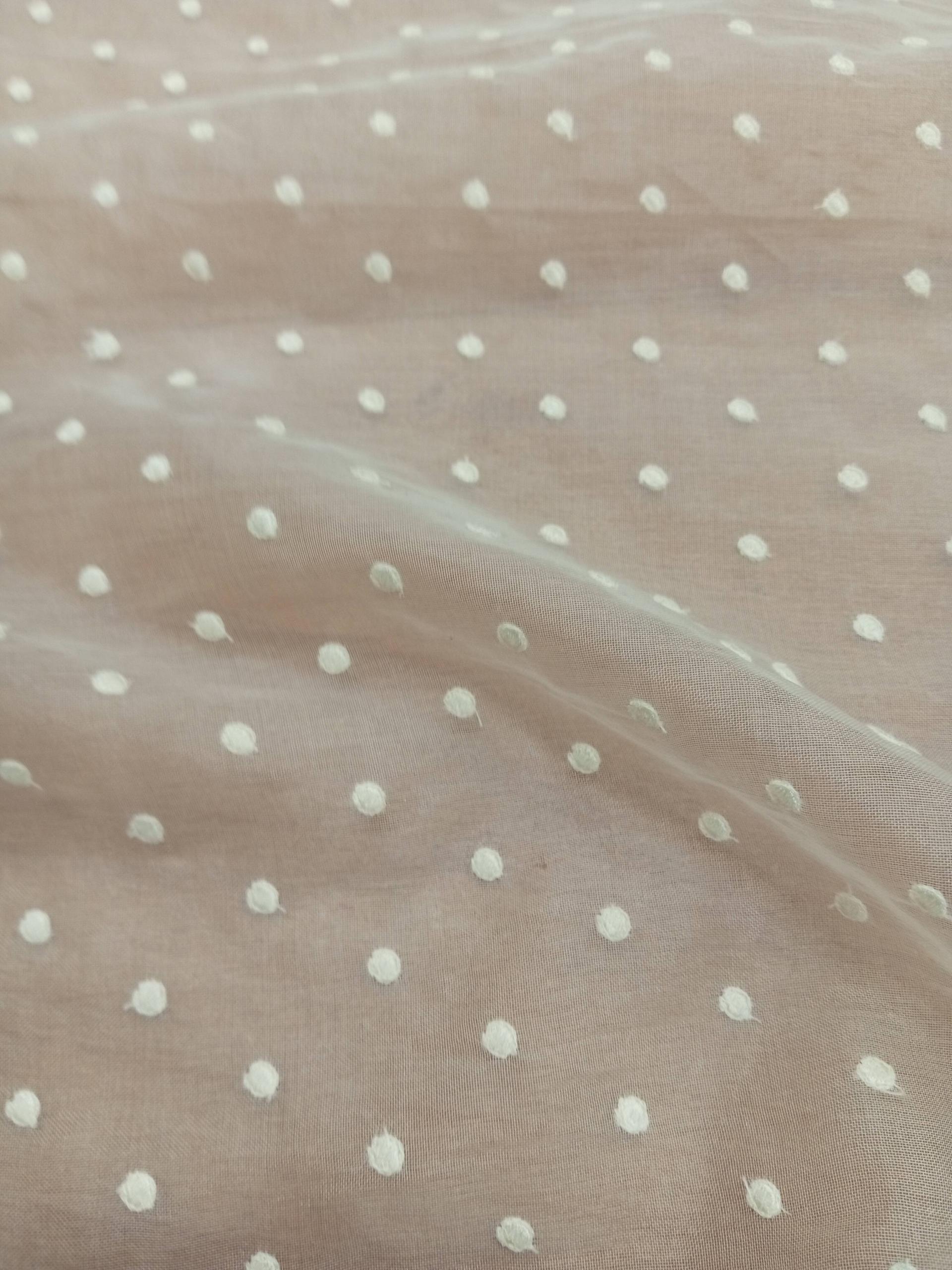 Embroidered Silk Organza - ME151 - 100% Silk base - 1 Col