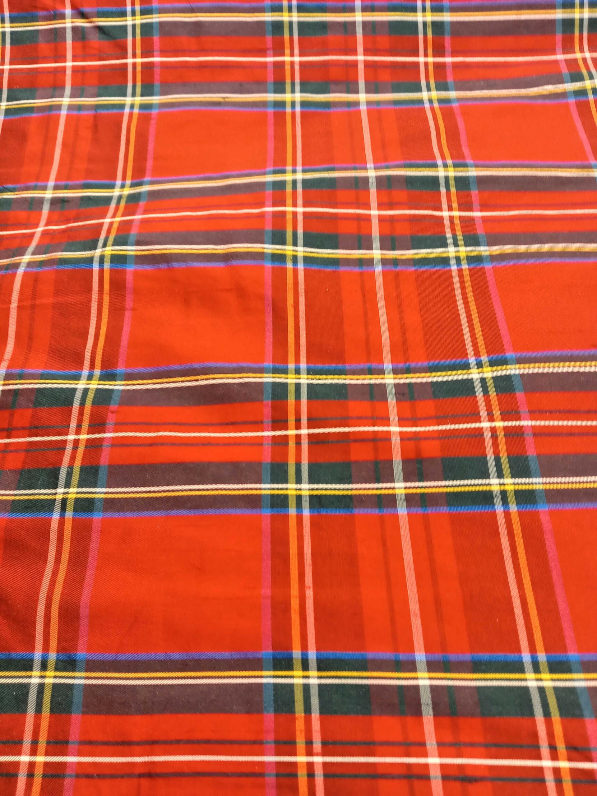 Tartan Silk Checks – TC 22 - 100% Silk - 112 cms