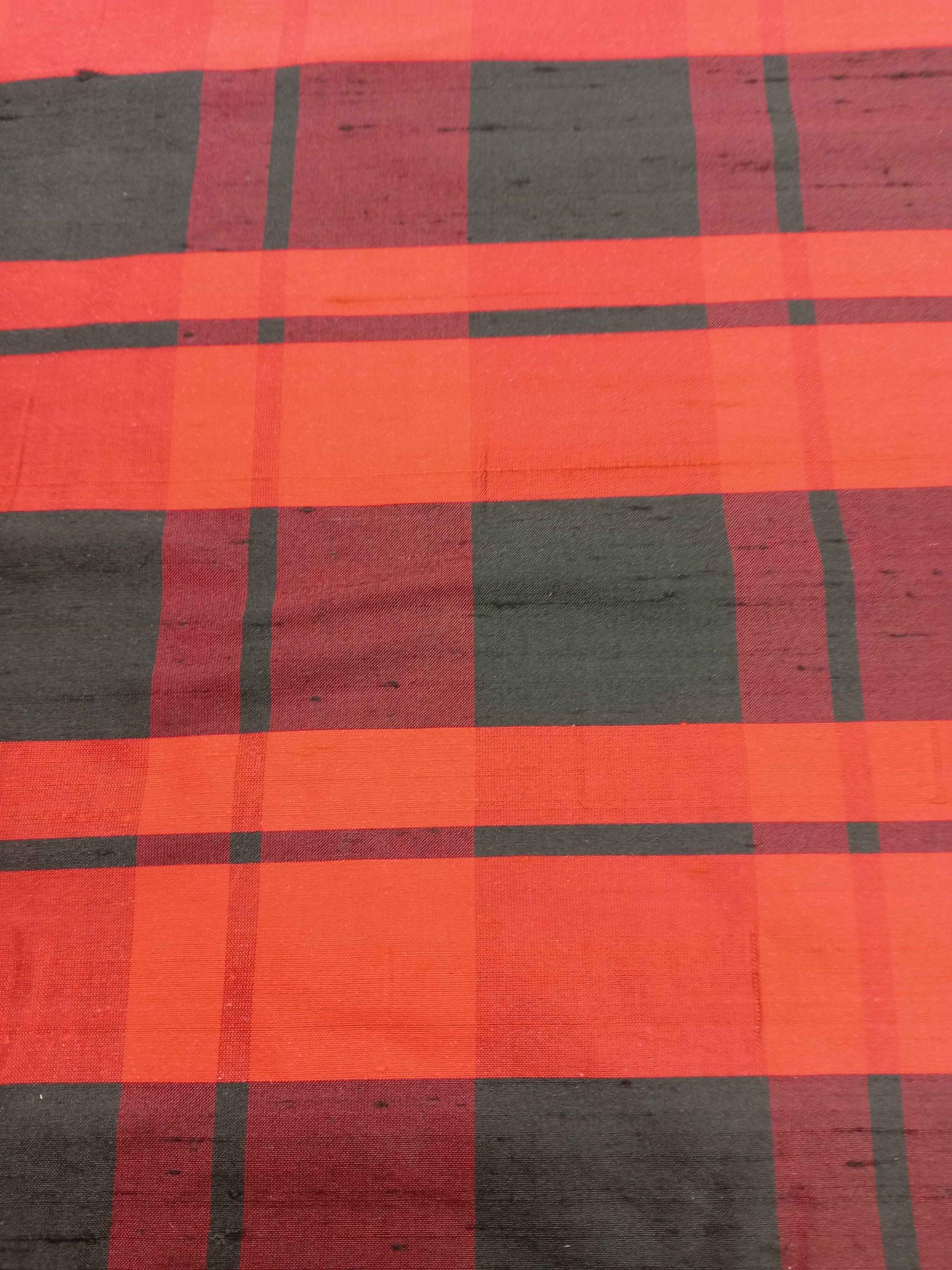 Tartan Silk Checks – TC 27 - 100% Silk - 112 cms