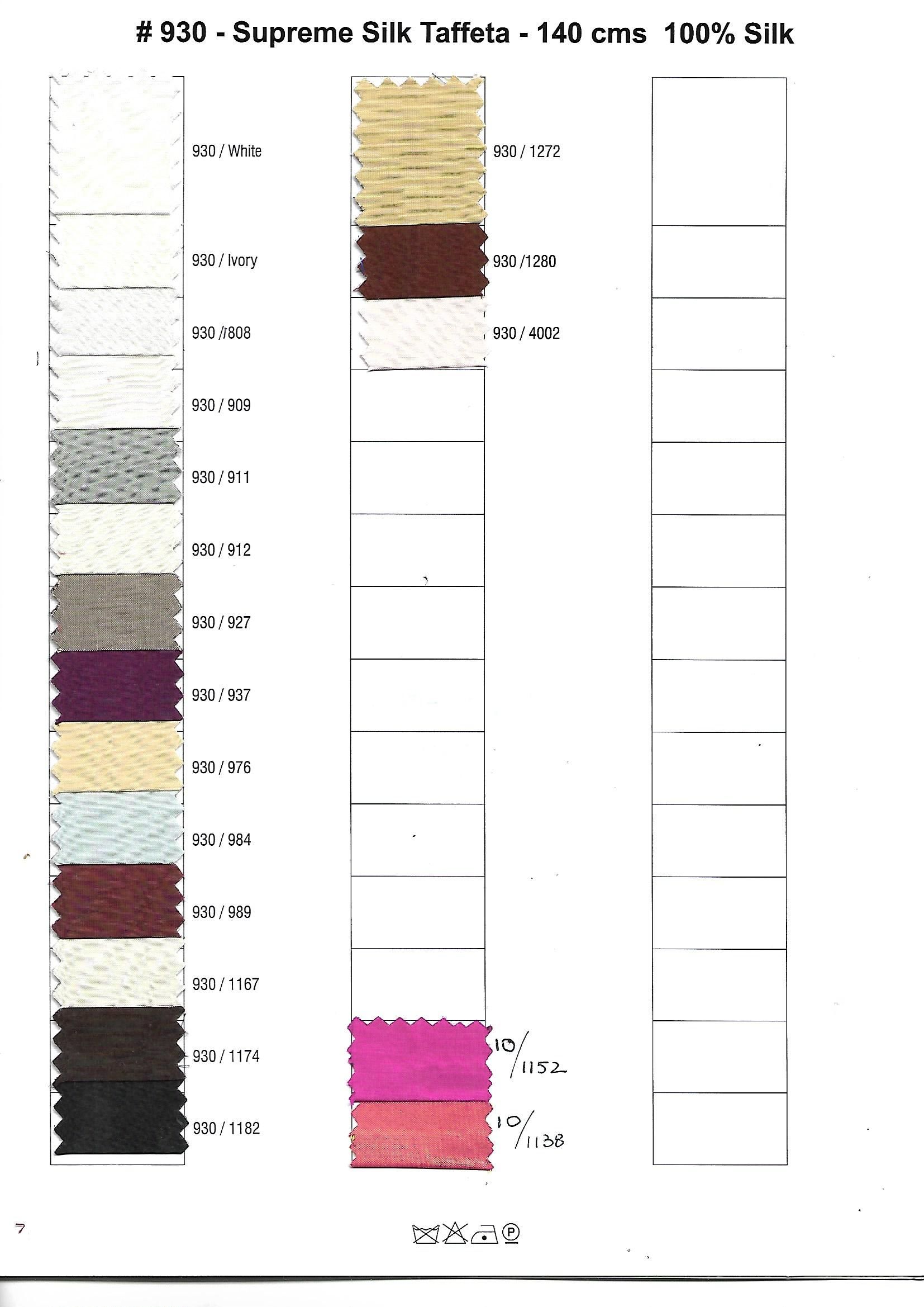 Dlx Supreme Silk - #930 cols - Silk 100% - 17 cols