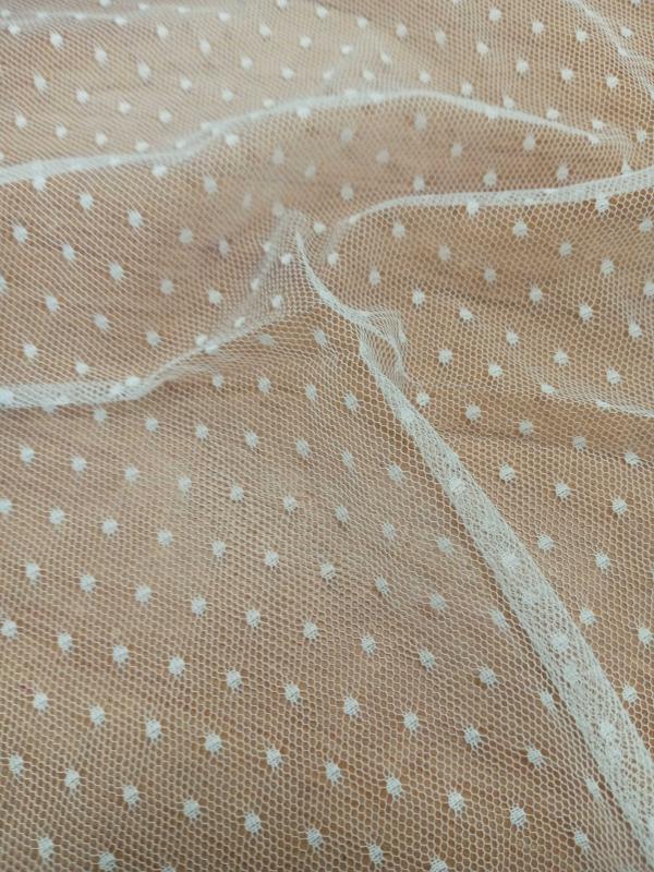 #887 Soft Tulle Woven Dots