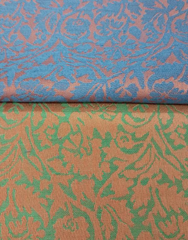 Amazon Jacquard TJ-9888 Blue | Trade80Silks UK